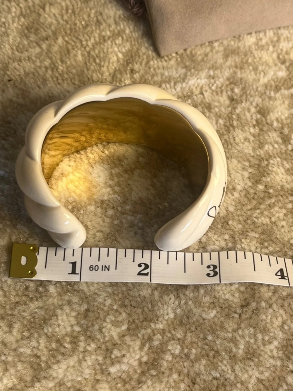 David Yurman Sculpted Cable Resin Bracelet Cuff -  Ivory-colored - Picture 9 of 16